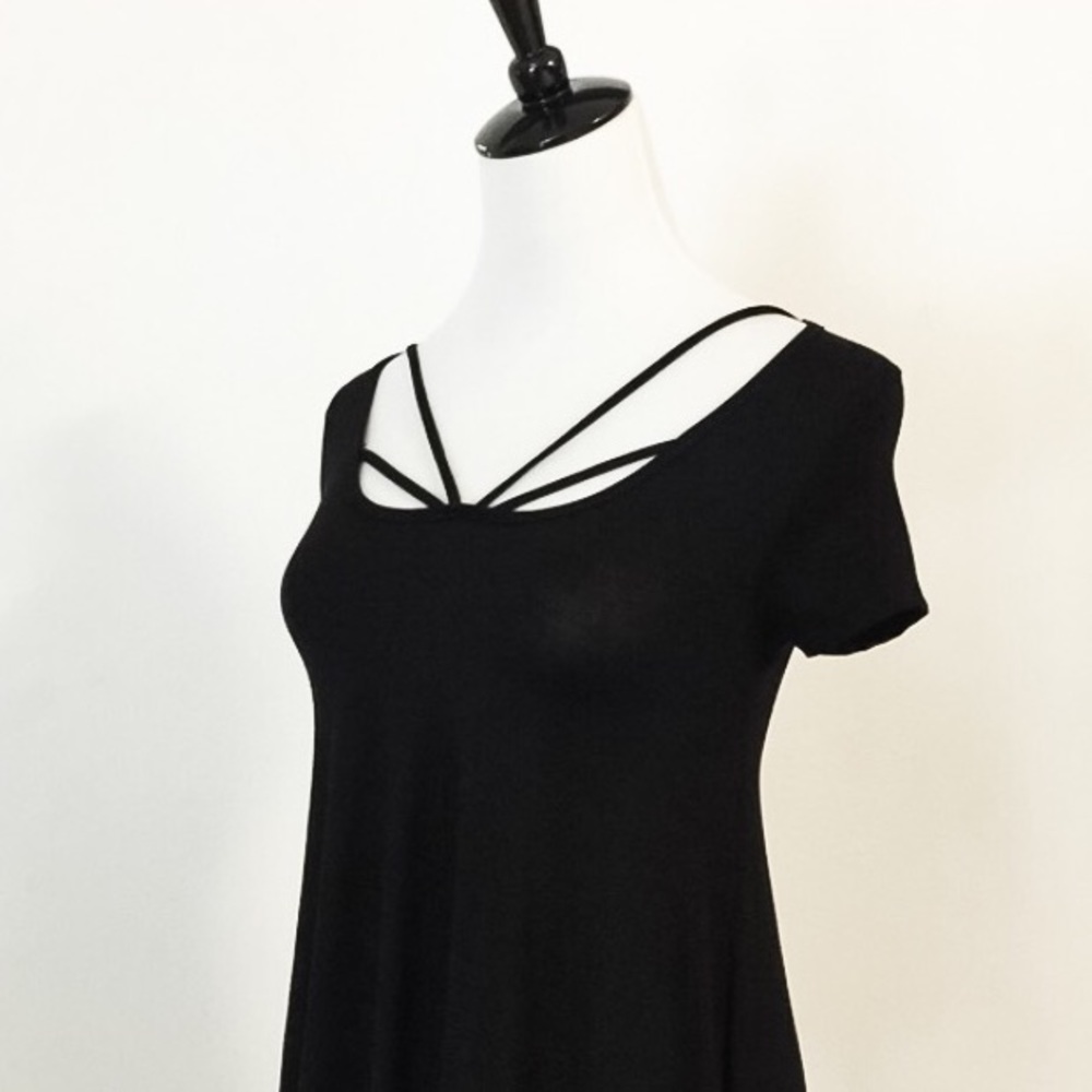 LAST ITEM | Black strappy tunic top/mini d… - Picture 2 of 4